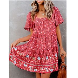 Boho Ruffle Dress NEW